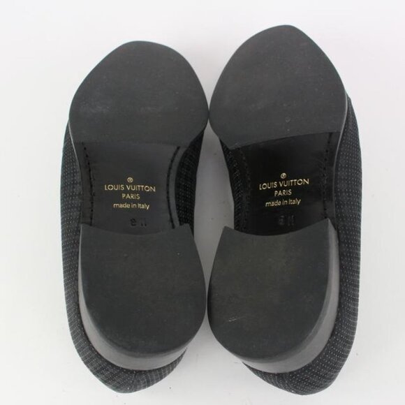 Louis Vuitton Mens US 9 Black Damier Sparkle Slip On Loafer Dress Shoe 1LV3L17 main image 4